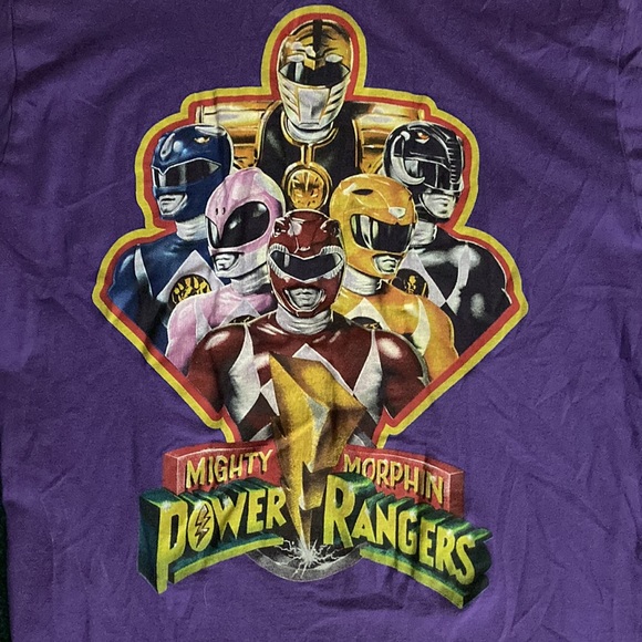 Vintage Power Rangers Purple Unisex Sz M - Picture 2 of 4